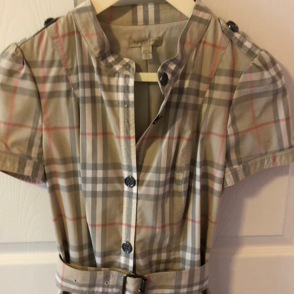 Burberry Plaid Mini Dress